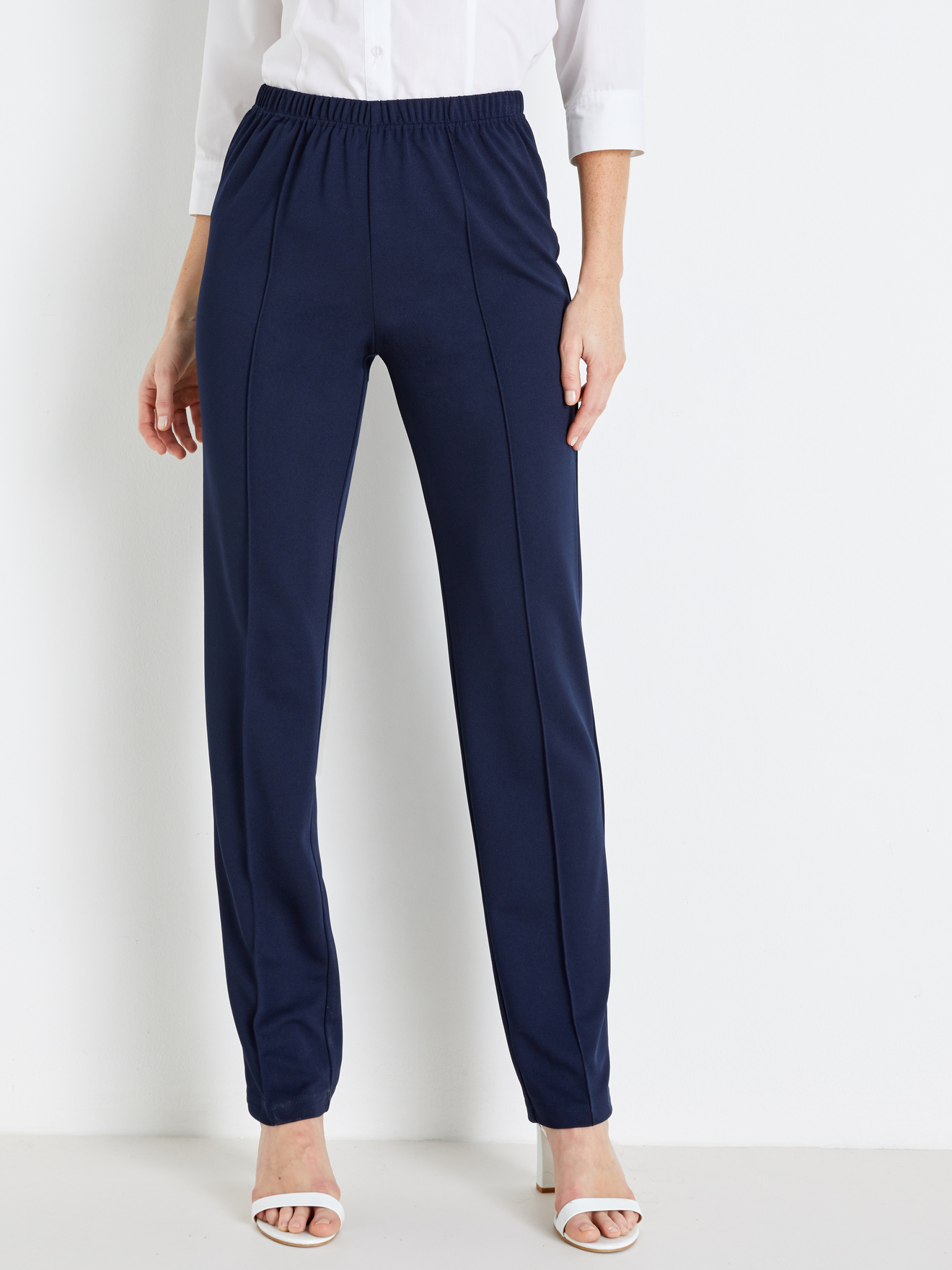 Pantalon en maille stature + d'1,60m - Daxon - Marine