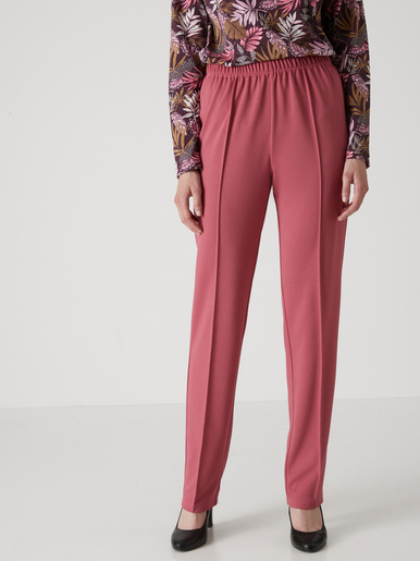 Pantalon en maille stature + d'1,60m - Daxon - Bois de rose