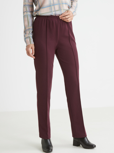 Pantalon en maille stature -d'1,60m - Daxon - Bordeaux