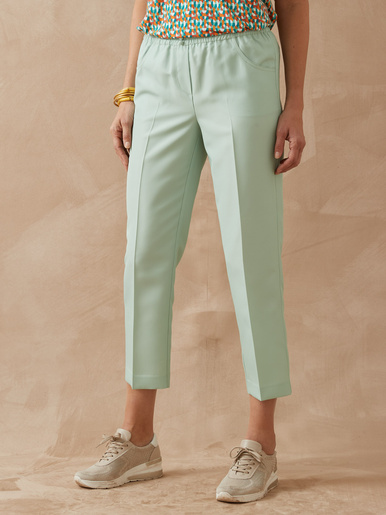 Pantacourt élastiqué entrejambe 60cm - Daxon - Vert d'eau