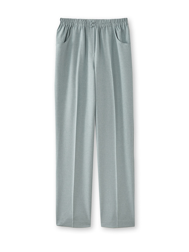 Pantalon 7/8ème élastiqué - Daxon - Chiné vert d eau