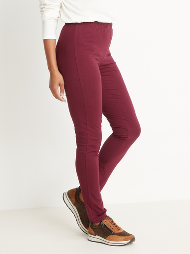 Lot de 2 leggings - Daxon - Bordeaux + noir