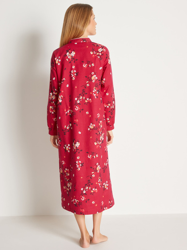 Chemise de nuit en flanelle pur coton - Daxon - 