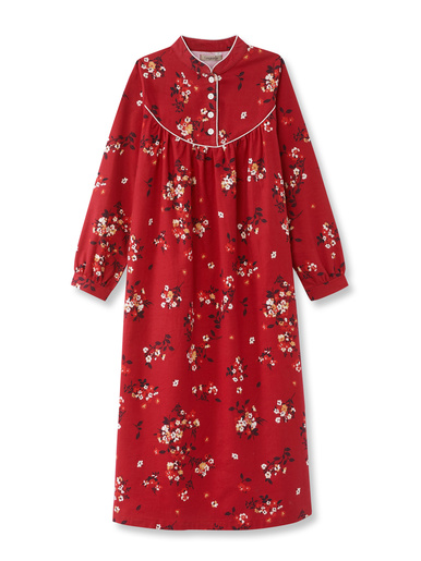 Chemise de nuit en flanelle pur coton - Daxon - 