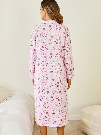 Chemise de nuit en flanelle pur coton