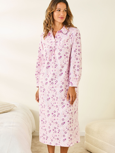 Chemise de nuit manches longues