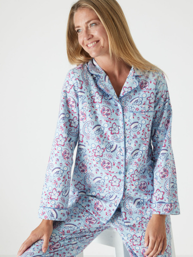 Pyjama en flanelle pur coton - Daxon - 