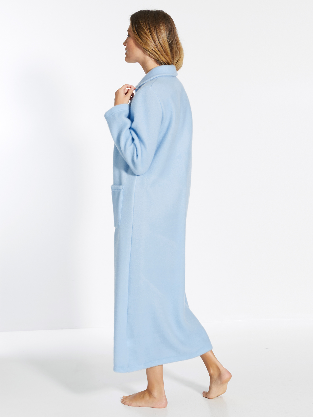 Robe de chambre col Claudine courtelle Daxon Femme Daxon