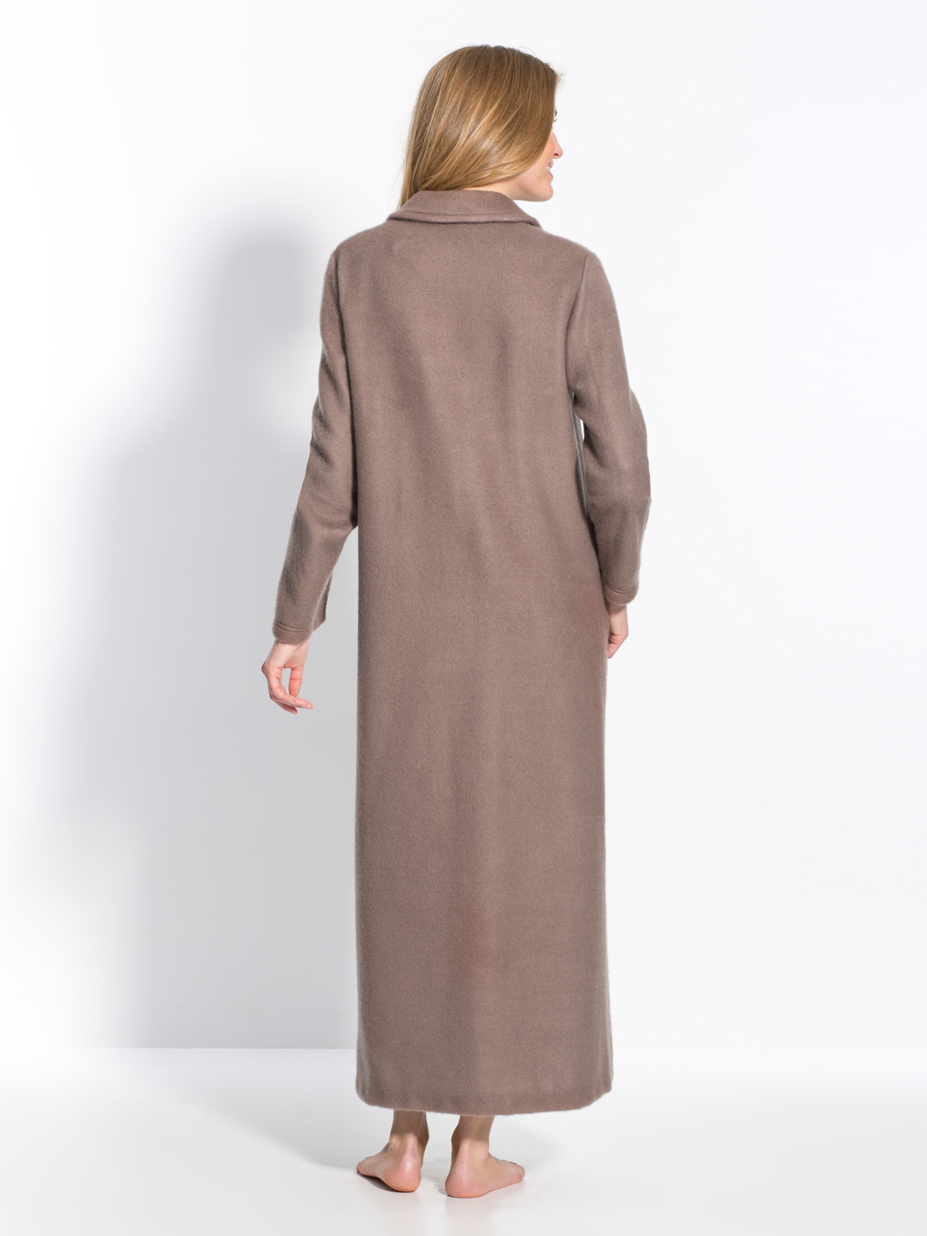 Robe de chambre col Claudine courtelle - Daxon - Femme | Daxon