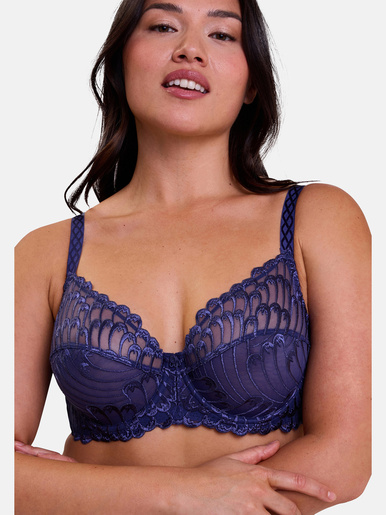 Soutien-gorge à armatures brodé Narcisse