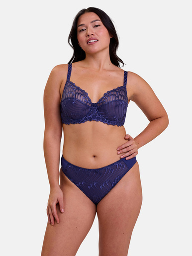 Soutien-gorge à armatures brodé Narcisse