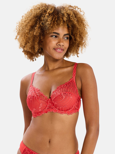 Soutien-gorge à armatures brodé Narcisse