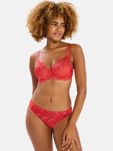 Soutien-gorge à armatures brodé Narcisse