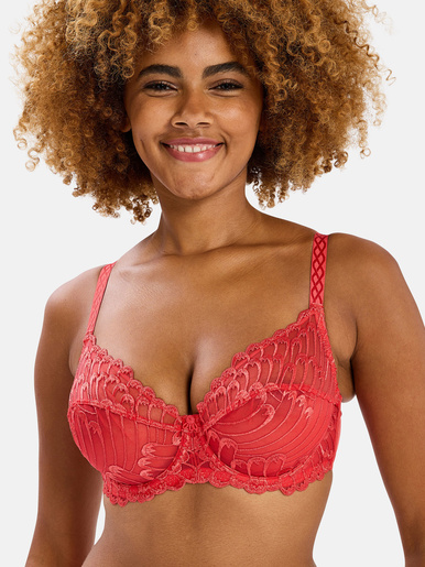 Soutien-gorge à armatures brodé Narcisse