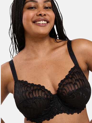 Soutien-gorge à armatures brodé Narcisse