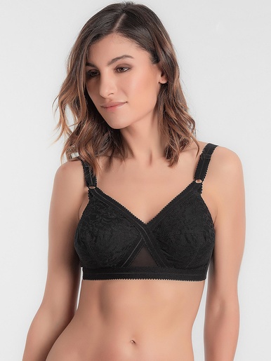 Soutien-gorge sans armature Coeur Croisé - Playtex - Noir