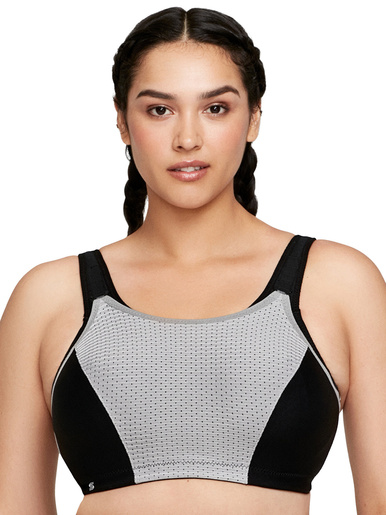 Soutien-gorge Sport contrôle réglable - Glamorise - Noir