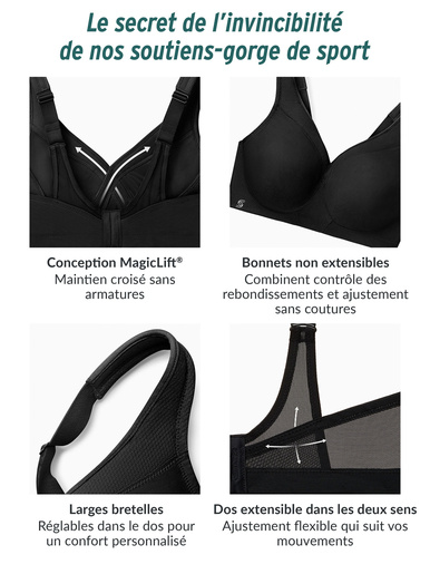 Soutien-gorge de sport sans coutures
