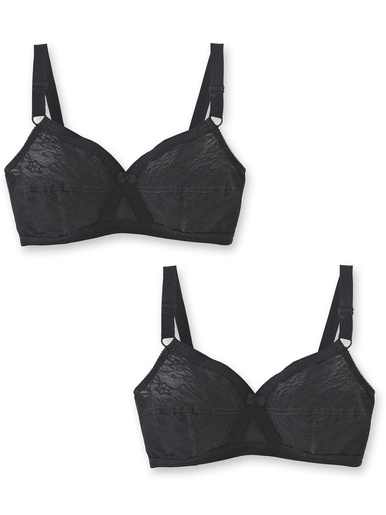 Lot de 2 soutiens-gorge dentelle