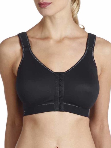 Soutien-gorge de sport, agrafé devant - Anita - Noir