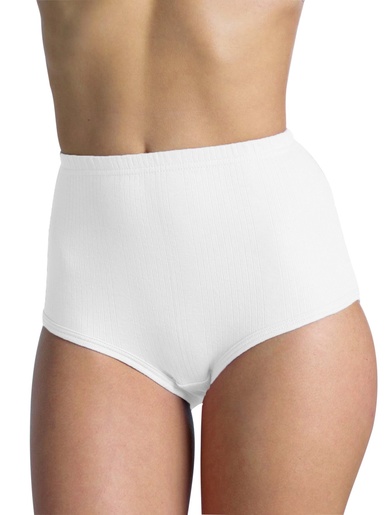 Culottes en côtes extensibles lot de 2 - Daxon - Blanc