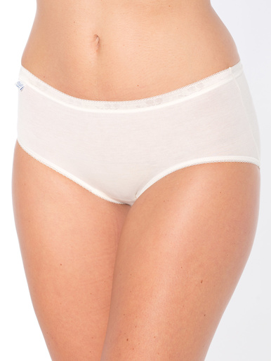 Lot de 3 culottes midi Basic + - Sloggi - Nacre