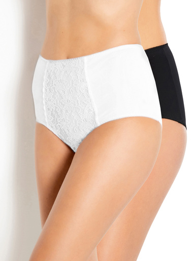 Lot de 2 culottes maxi effet ventre plat
