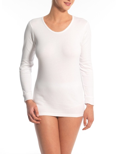 Chemises manches longues lot de 2 - Daxon - Blanc