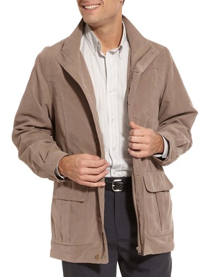 Parka microfibre doublée, antitache