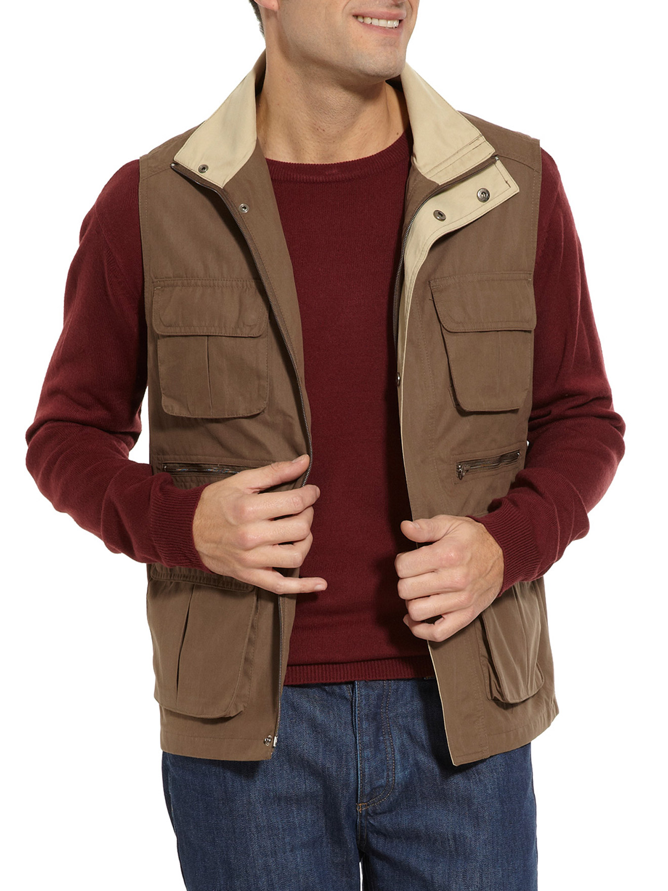 gilet sans manches homme multipoches