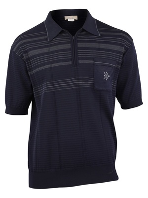 Polo zippé manches courtes