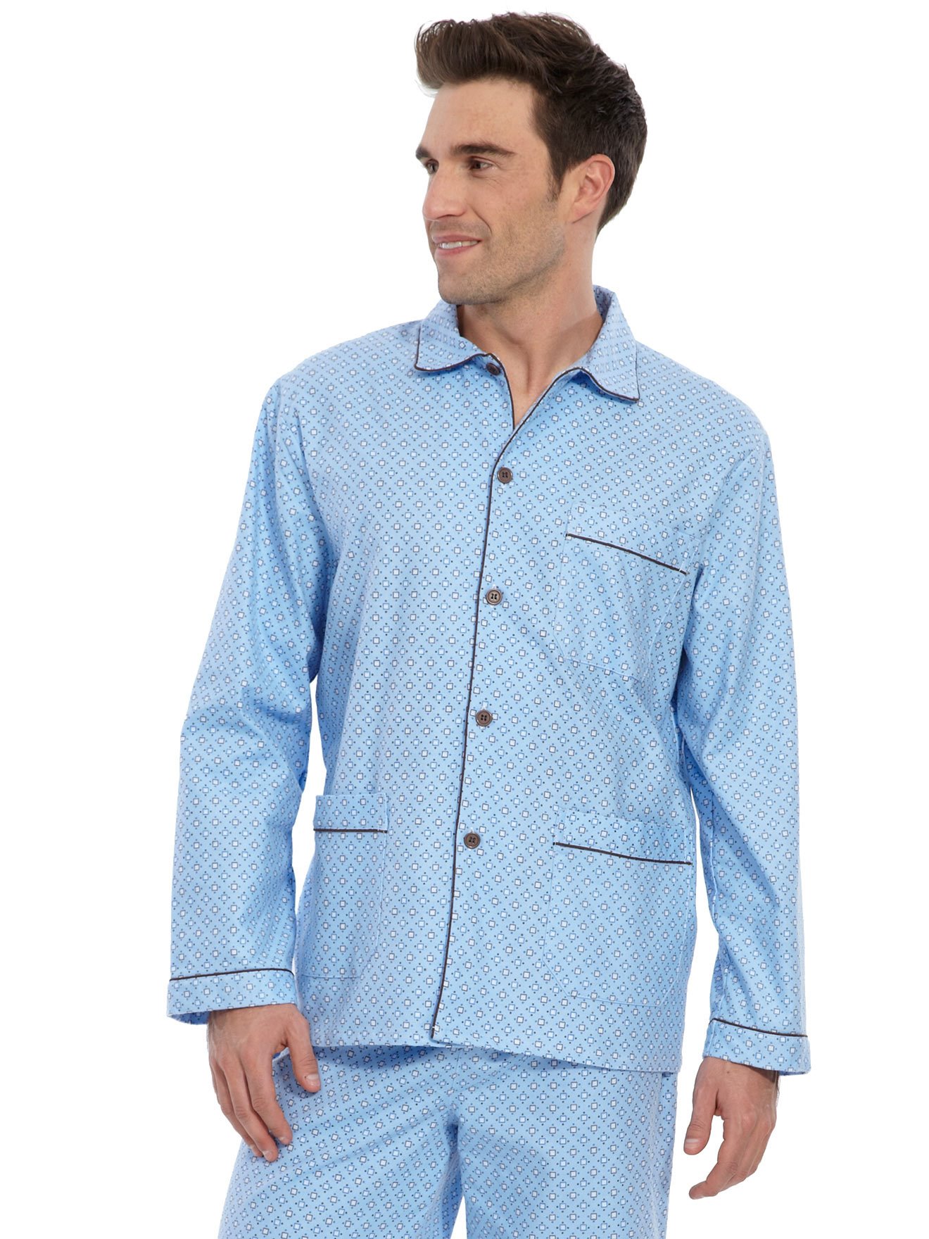 Pyjama en flanelle pur coton - Daxon - Homme