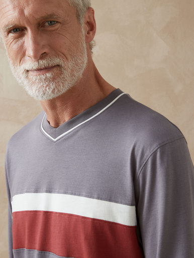 Pyjamas jersey pur coton lot de 2
