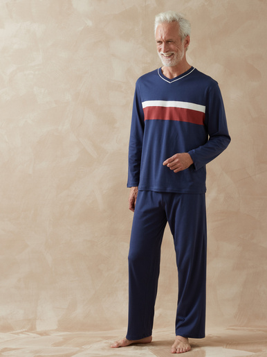 Pyjamas jersey pur coton lot de 2