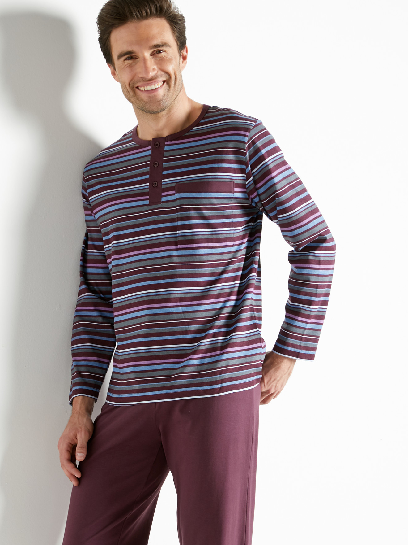 Pyjama en flanelle pur coton - Daxon - Homme