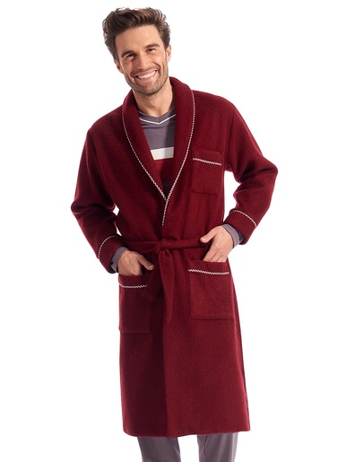 Robe de chambre courtelle - Daxon - Bordeaux