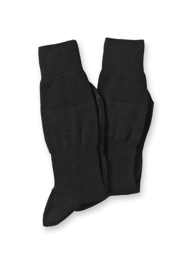 Lot 2 paires de mi-chaussettes 60% laine - Labonal - Noir