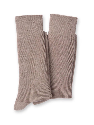 Mi-chaussettes laine lot de 2 paires - Daxon - Beige