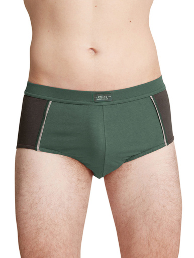 Slips fermés taille haute lot de 4 - Daxon - Kaki/marine + marine/kaki