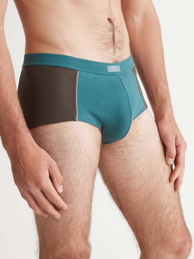 Slips fermés taille haute lot de 4 - Daxon - Gris / vert + vert / gris