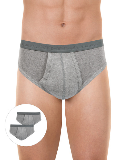 Slips ouverts taille haute, lot de 2