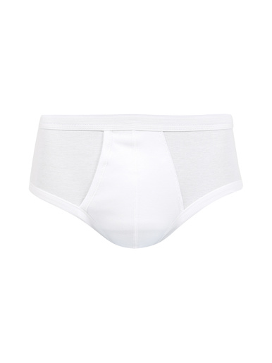 Slip ouvert, taille haute - Eminence - Blanc