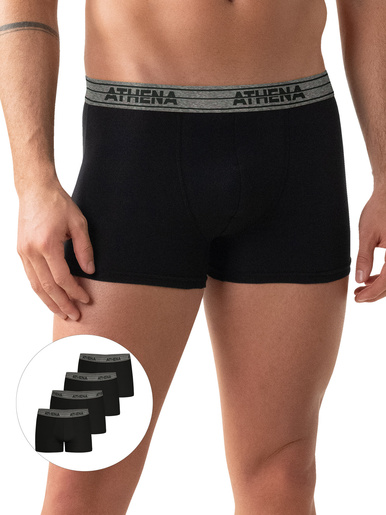 Lot de 4 boxers Basic Coton