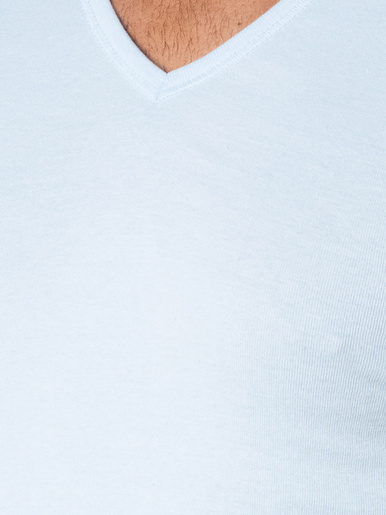 Tee-shirt encolure V, pur coton