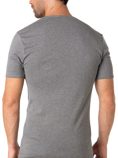 Tee-shirt encolure V, pur coton