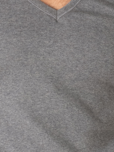 Tee-shirt encolure V, pur coton