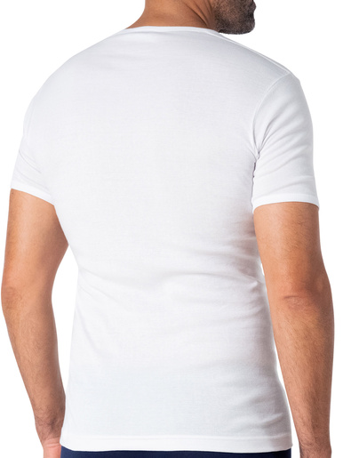 Tee-shirt encolure V, pur coton