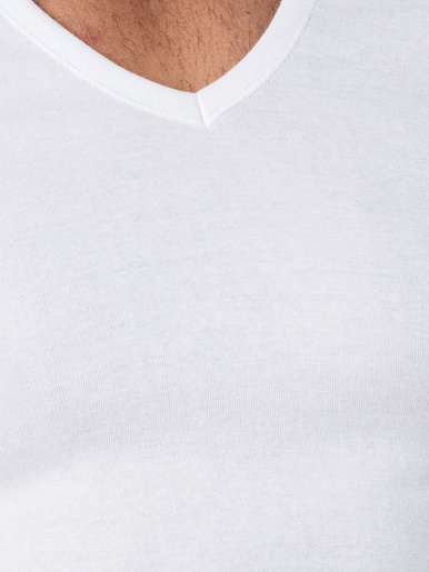 Tee-shirt encolure V, pur coton