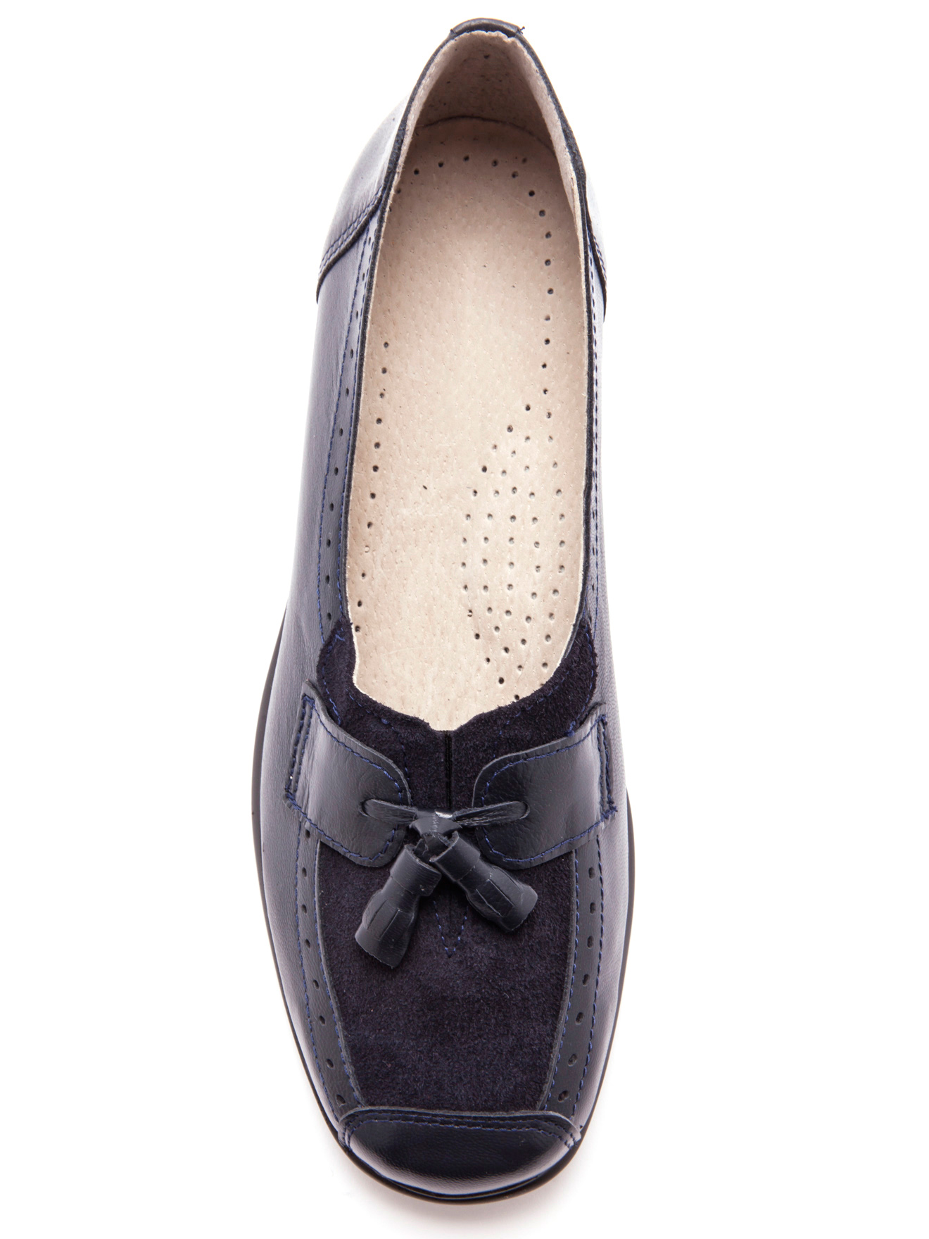 Pédiconfort Mocassins à Pompons Cuir | Acheter En Ligne