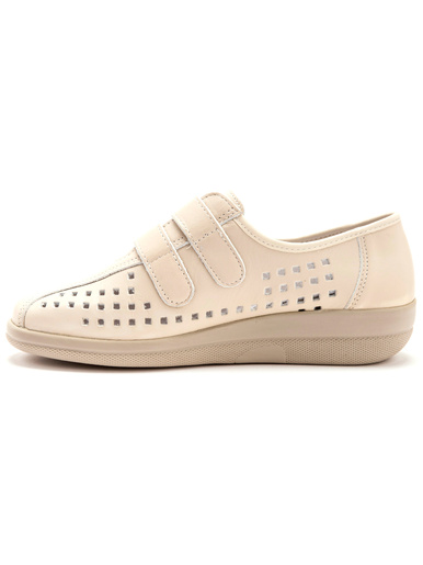 Derbies scratchées à semelle amovible - Pédiconfort - Beige